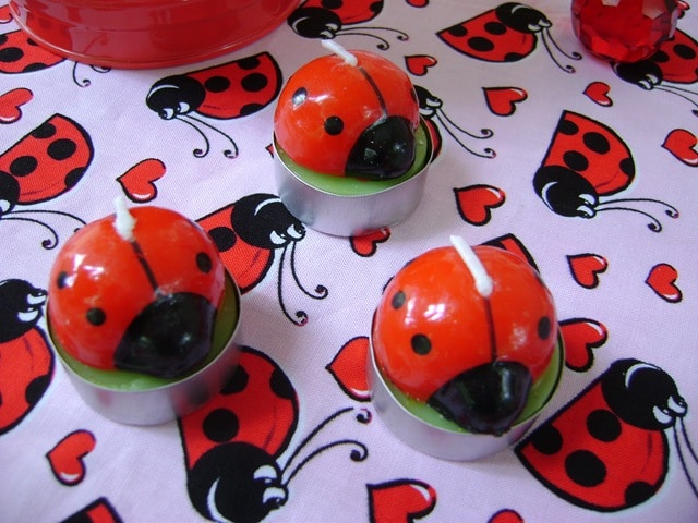 ladybug candles