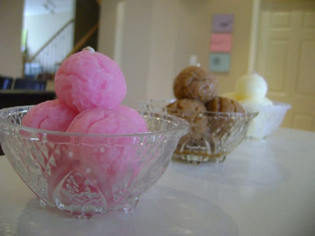ice cream candles.