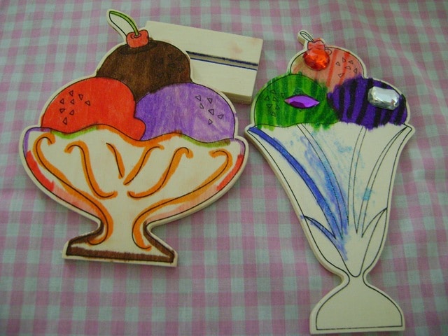 ice cream birthday party craft