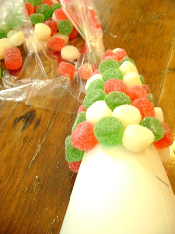 how to make a candy Christmas tree