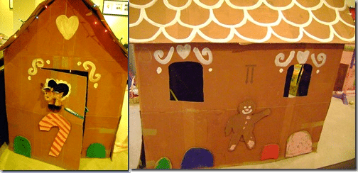 cardboard ginger house play house tutorial