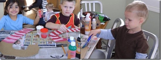 make a cardboard gingerbread house