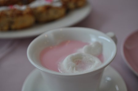 pink hot chocolate