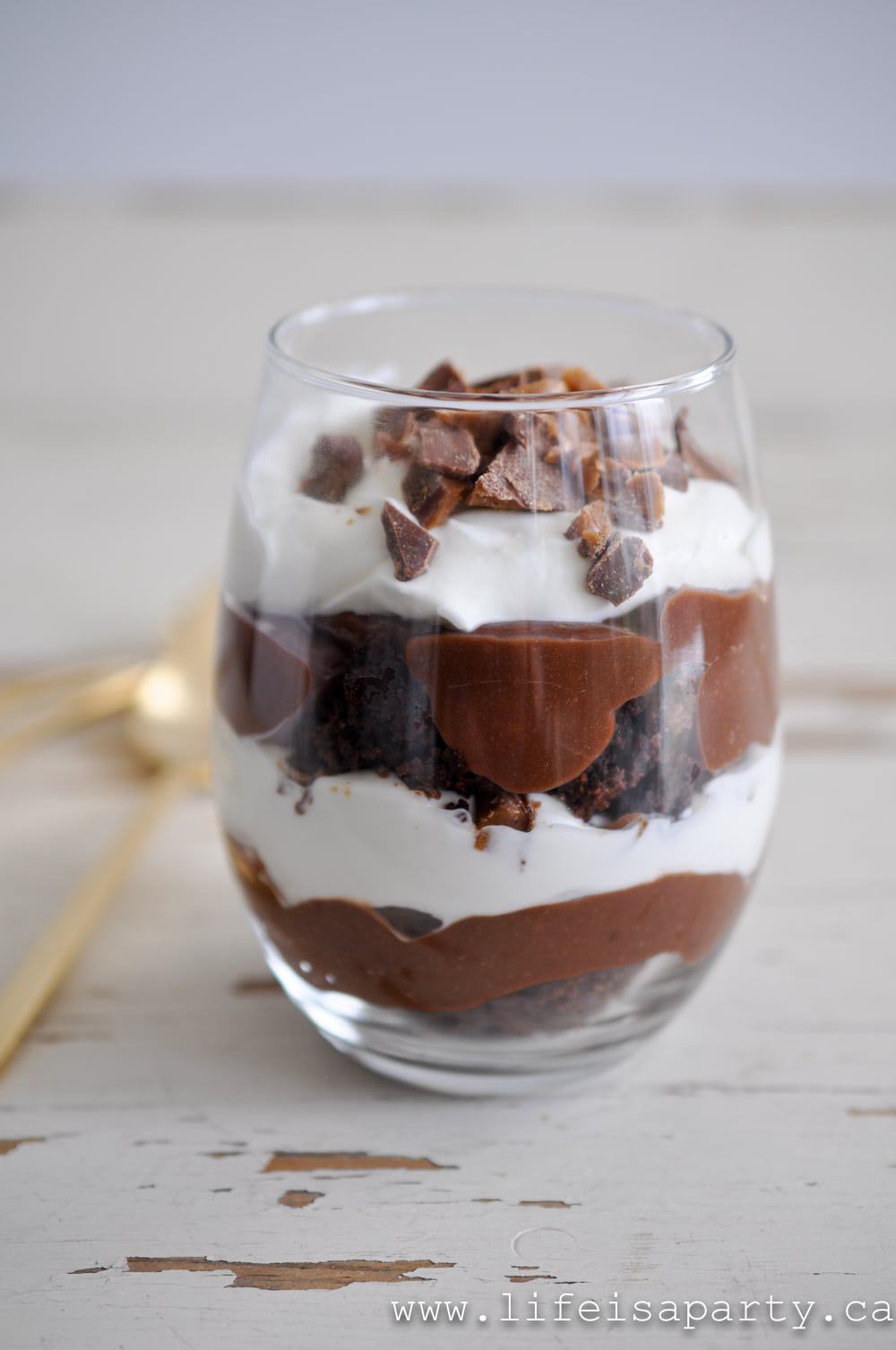 Easy Chocolate Brownie Trifle - Life is a Party