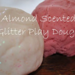 Almond Scented Glitter Play Dough: make your own almond scented and glittery play dough for Valentine's Day, your kids will LOVE!