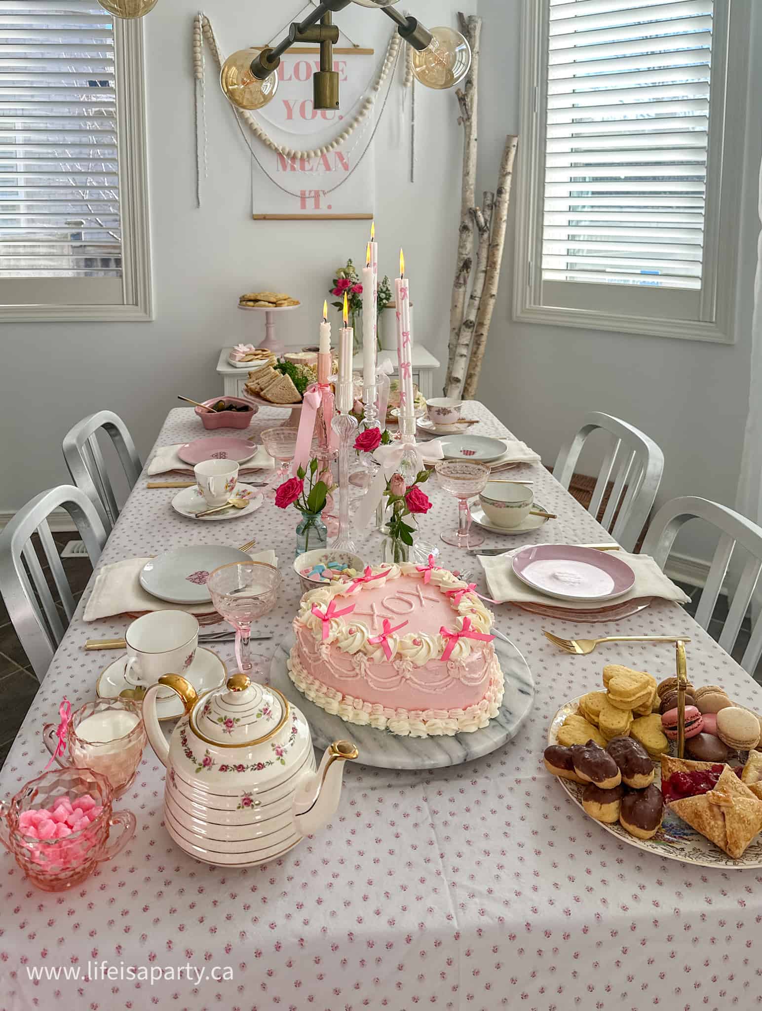 how to host a Valentine's Day tea party