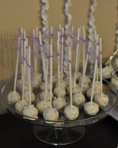 purple cake pops