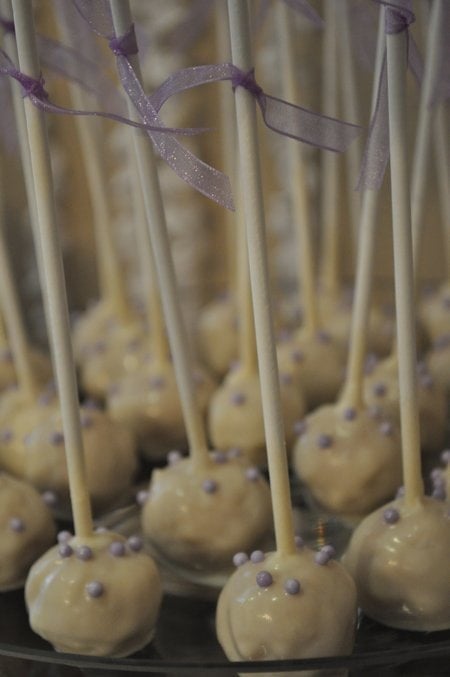 purple cake pops