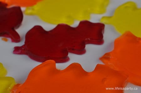 fall leaf jello gigglers