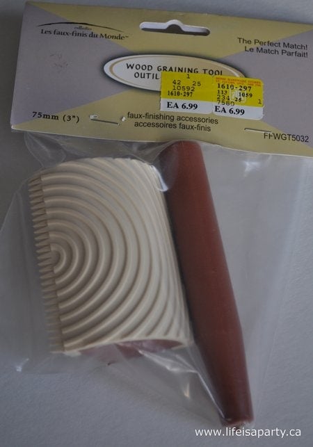 wood graining tool