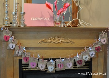 valentine countdown advent calendar