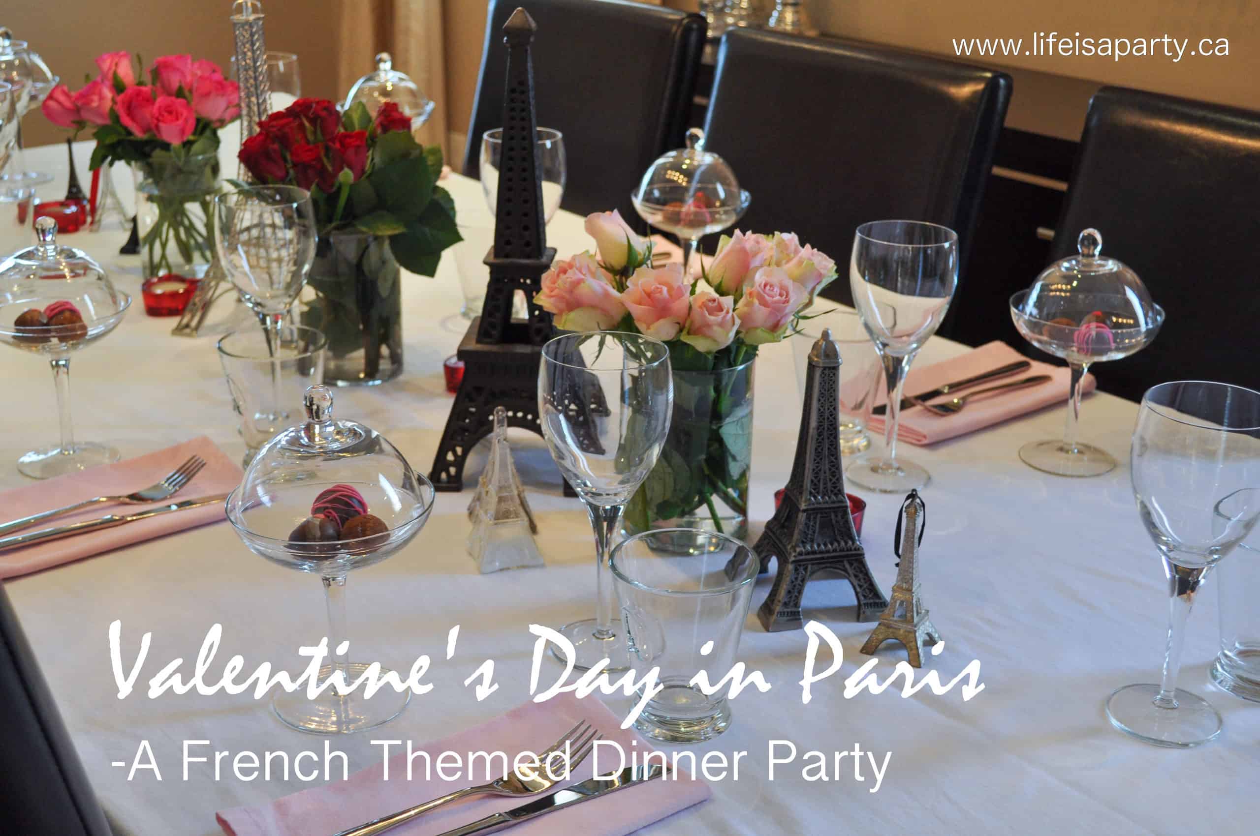 French Valentine dinner party ideas