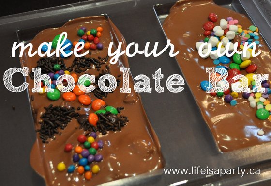 Chocolate Party -The Activities "Make Your Own Chocolate Bar" - Life is