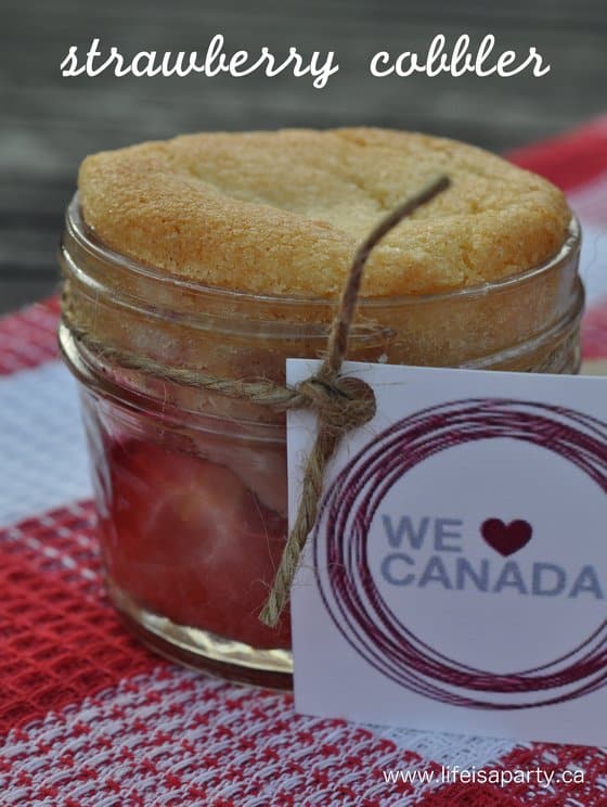 Easy Homemade Strawberry Cobbler