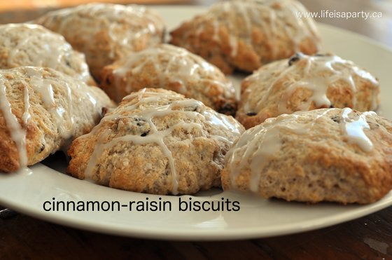 Cinnamon Raisin Weight Watcher Biscuits Recipe: these are quick to make and the perfect sweet, low point breakfast or snack.