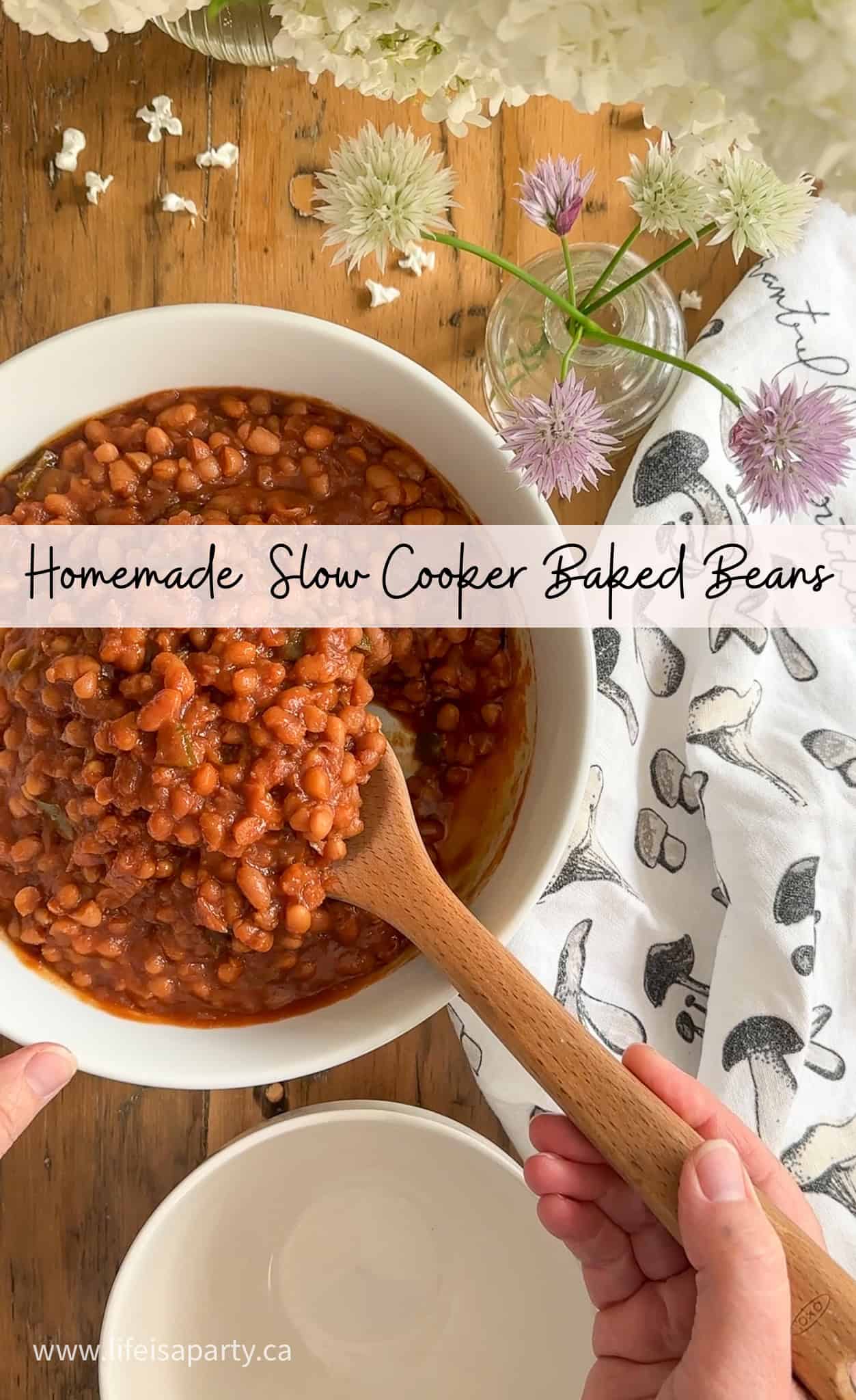 Slow Cooker Baked Beans Recipe: once you've tried homemade baked beans you'll never want to go back to the canned version again.