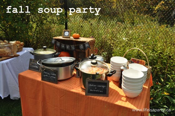 Soup’s On -Fall Soup Party