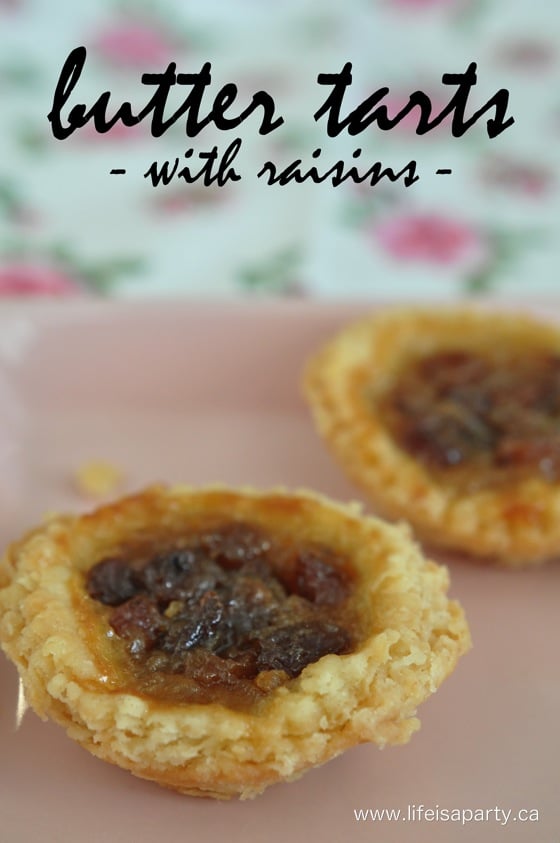 Butter Tarts with Raisins Recipe: My grandma's famous recipe, a Canadian classic. We love our butter tarts with raisins added to them.