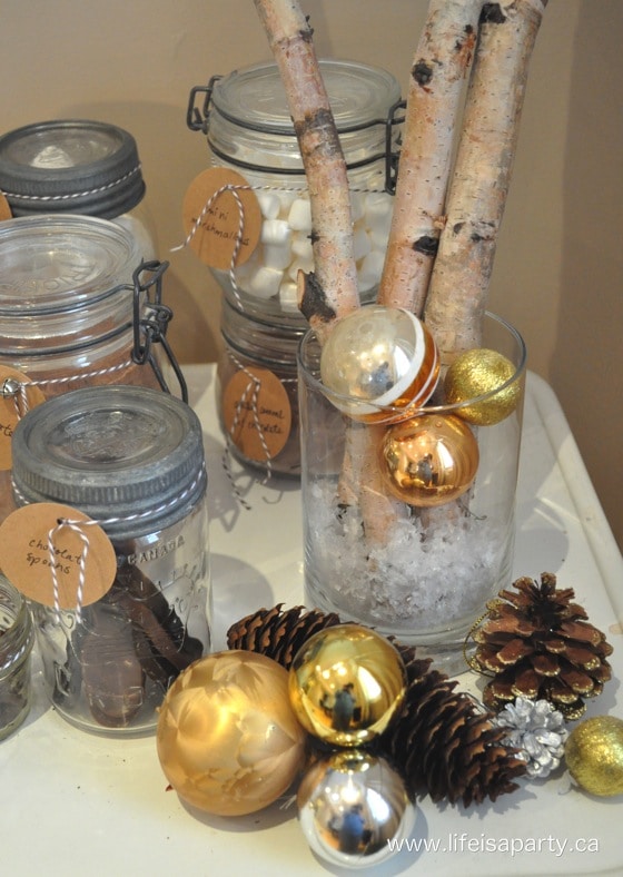 Christmas hot chocolate bar
