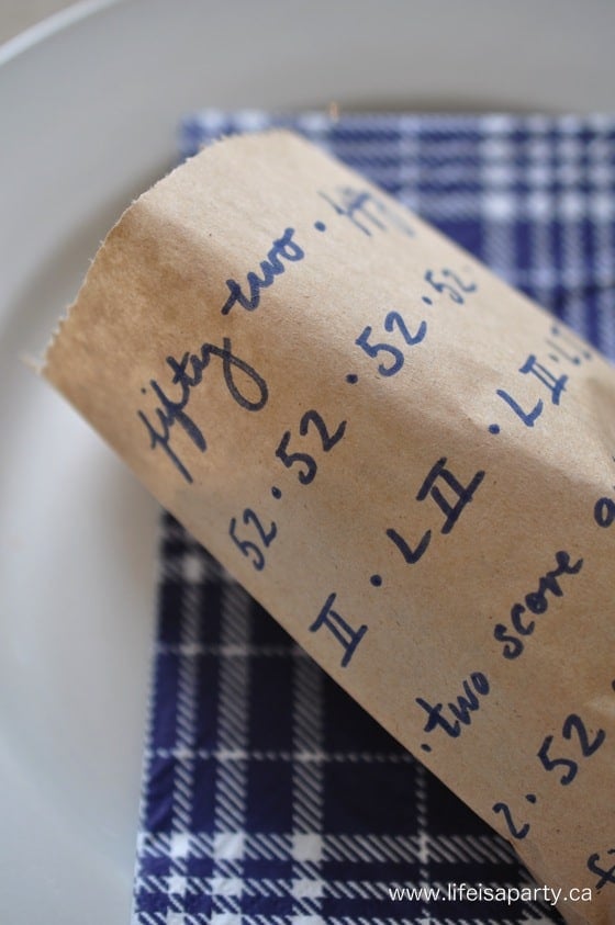 table decorations for men's birthday