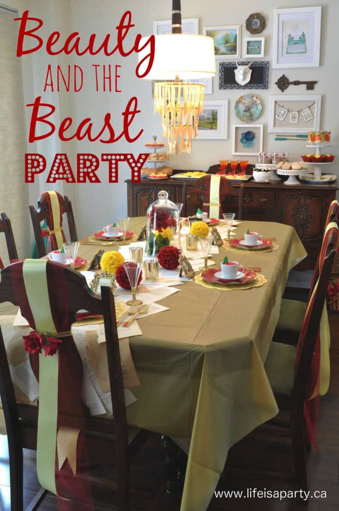 Beauty And The Beast Party Decorations And Food