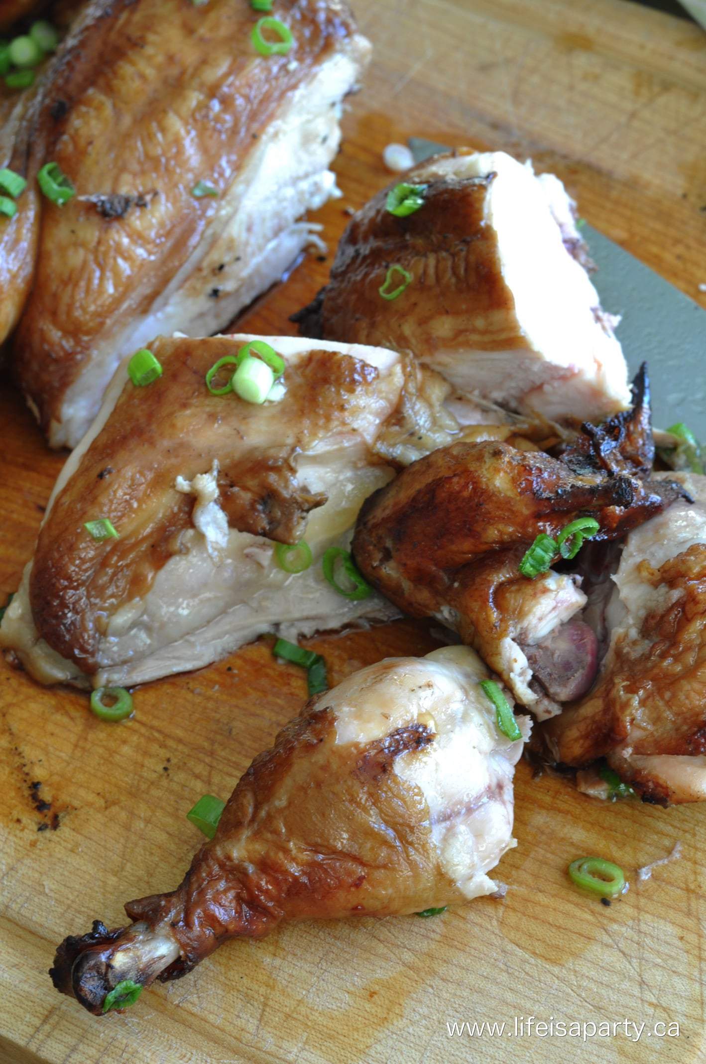 Marinated, Grilled, Flattened Chicken -Spackcocked Chicken: The perfect recipe for marinated grilled flattened chicken, easy, moist, and ingredients you have on hand. Perfect for freezer cooking, prepare marinade with chicken, freeze, de-frost while it marinades, and grill.