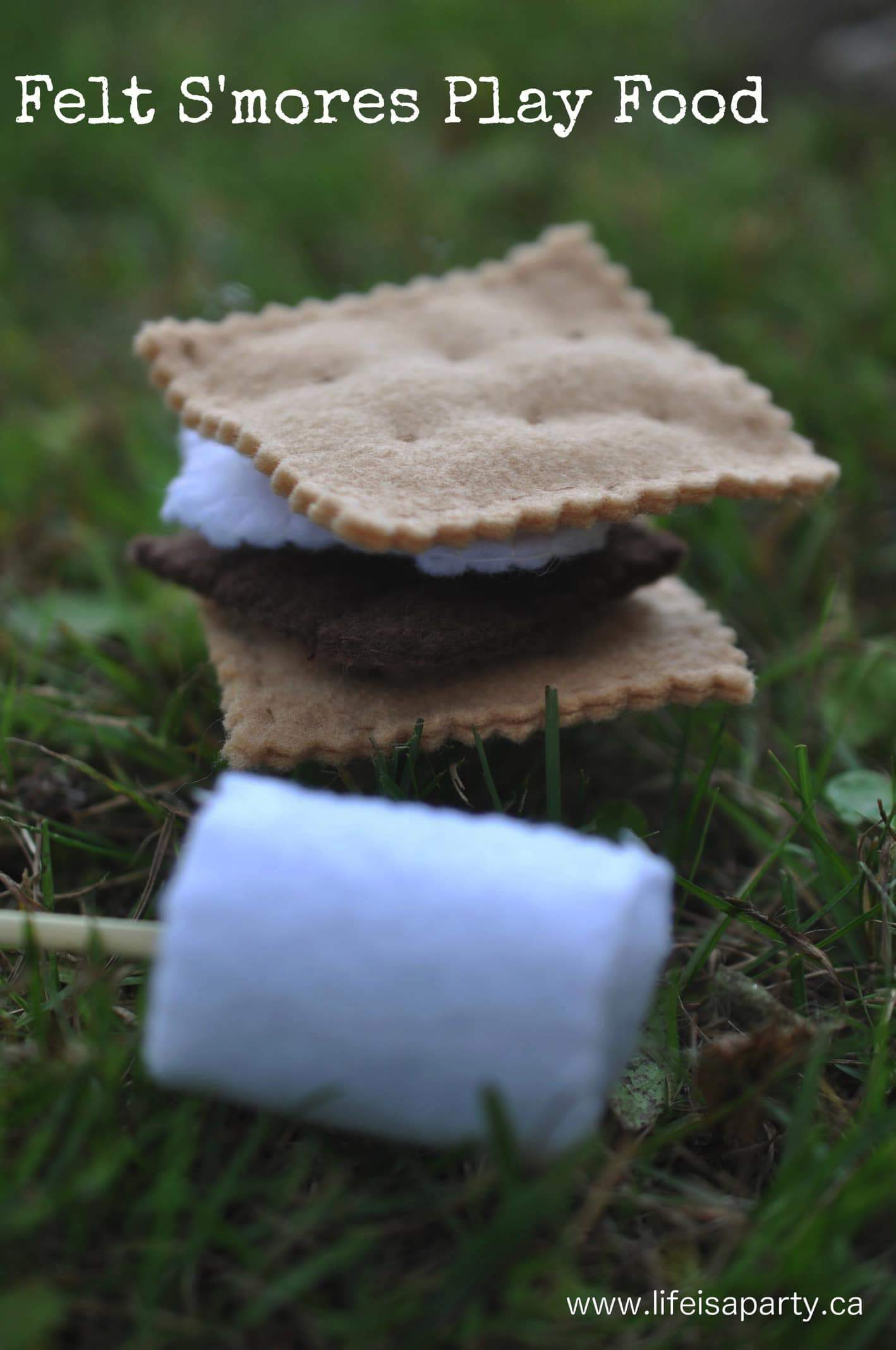 Felt S’mores Play Food