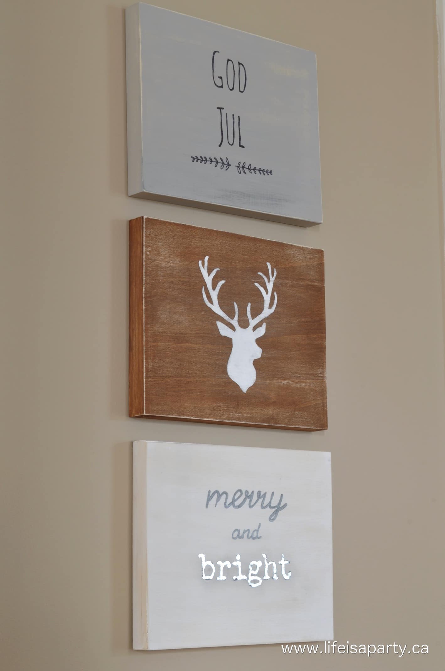 Scandinavian Inspired Christmas art work