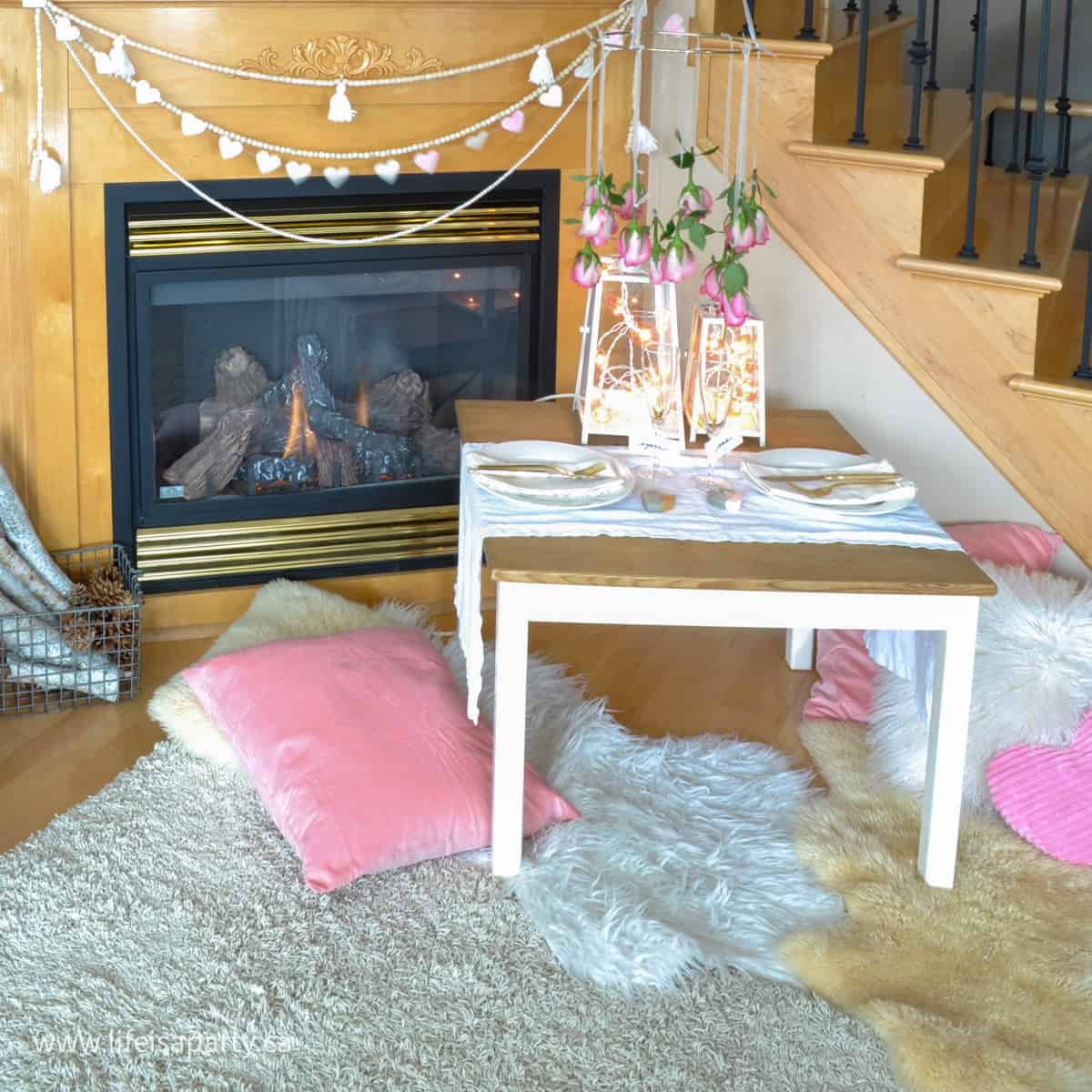 Valentine's Day romantic night-in.