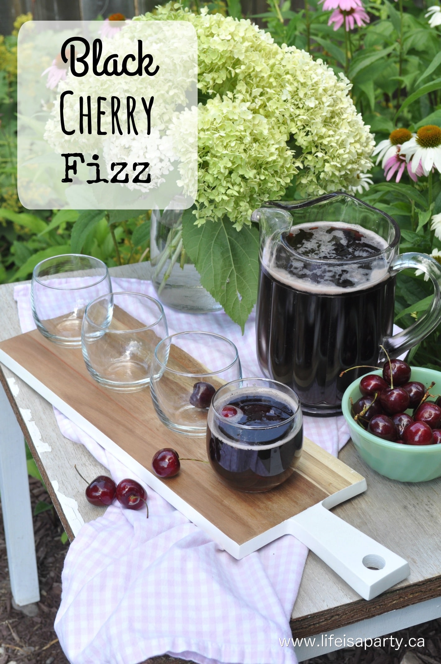 Black Cherry Drink: A new twist on an old favourite, cherry popsicles inspired this simple, 3 ingredient black cherry drink, sure to refresh.