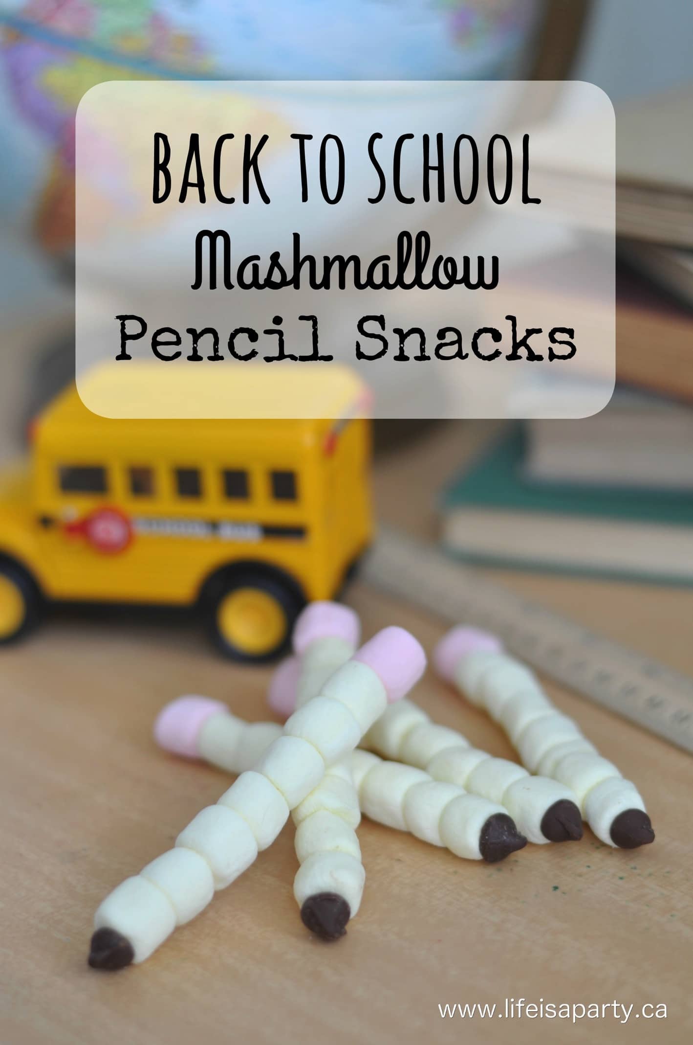 Back To School Marshmallow Pencil Snacks