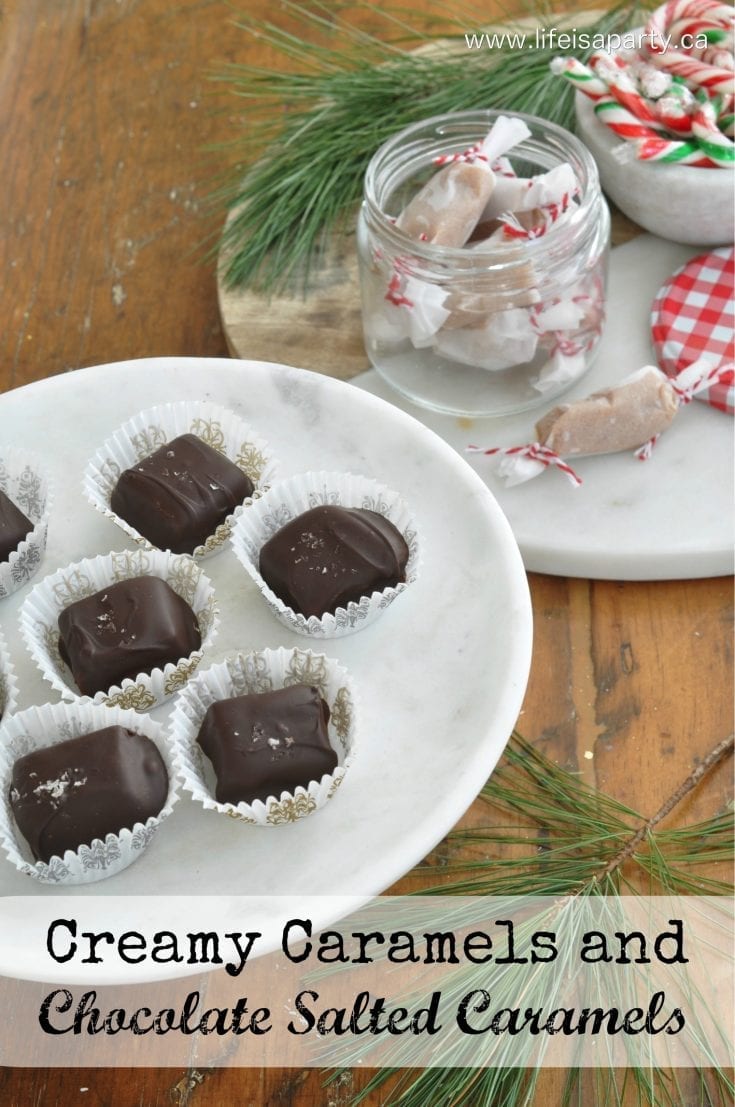How To Make Creamy Caramels and Chocolate Salted Caramels: Salty or not salty these caramels are delicious, and easy to make, and the perfect gift.
