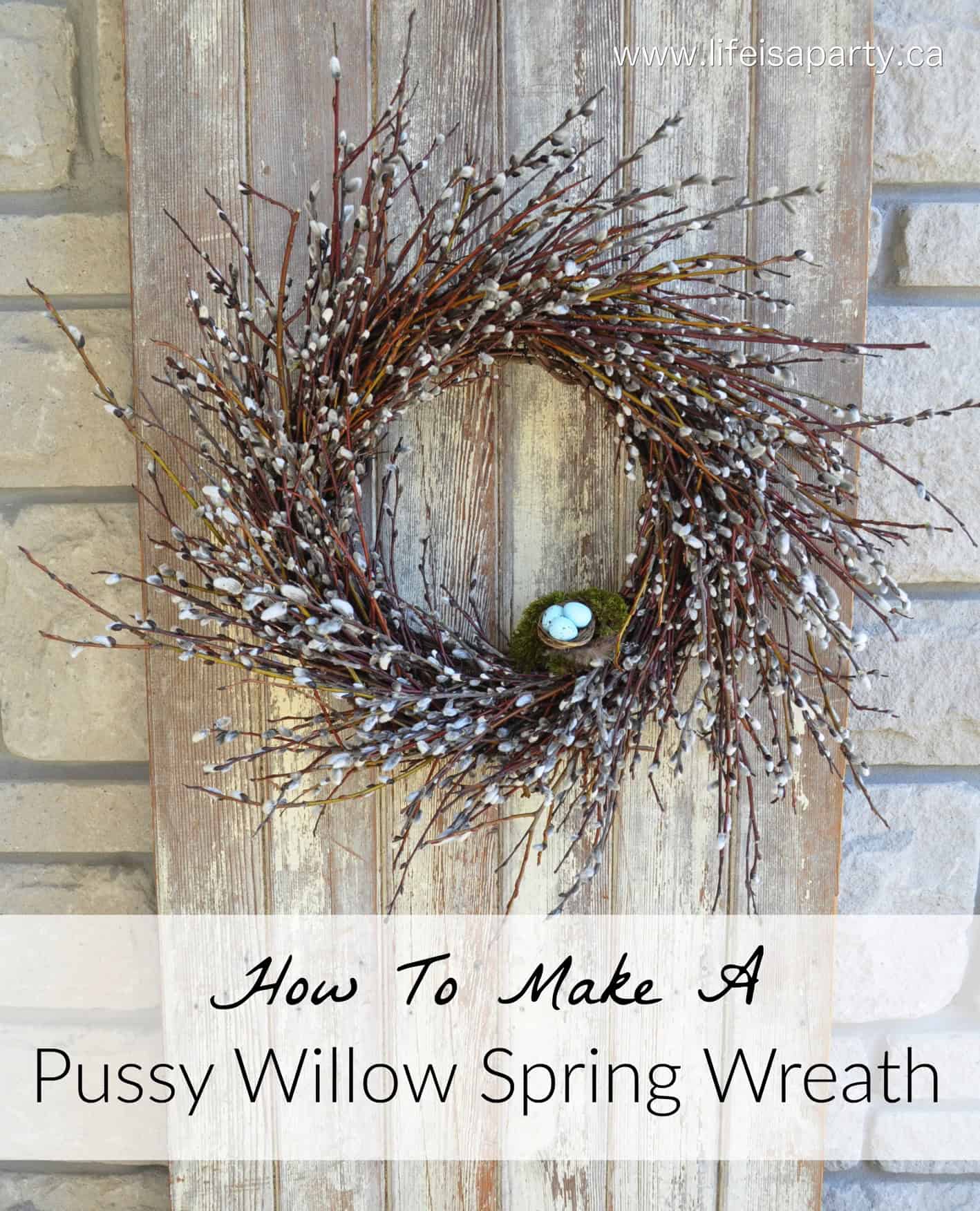 How To Make A Pussy Willow Spring Wreath 