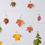 How to make an easy fall leaf backdrop.