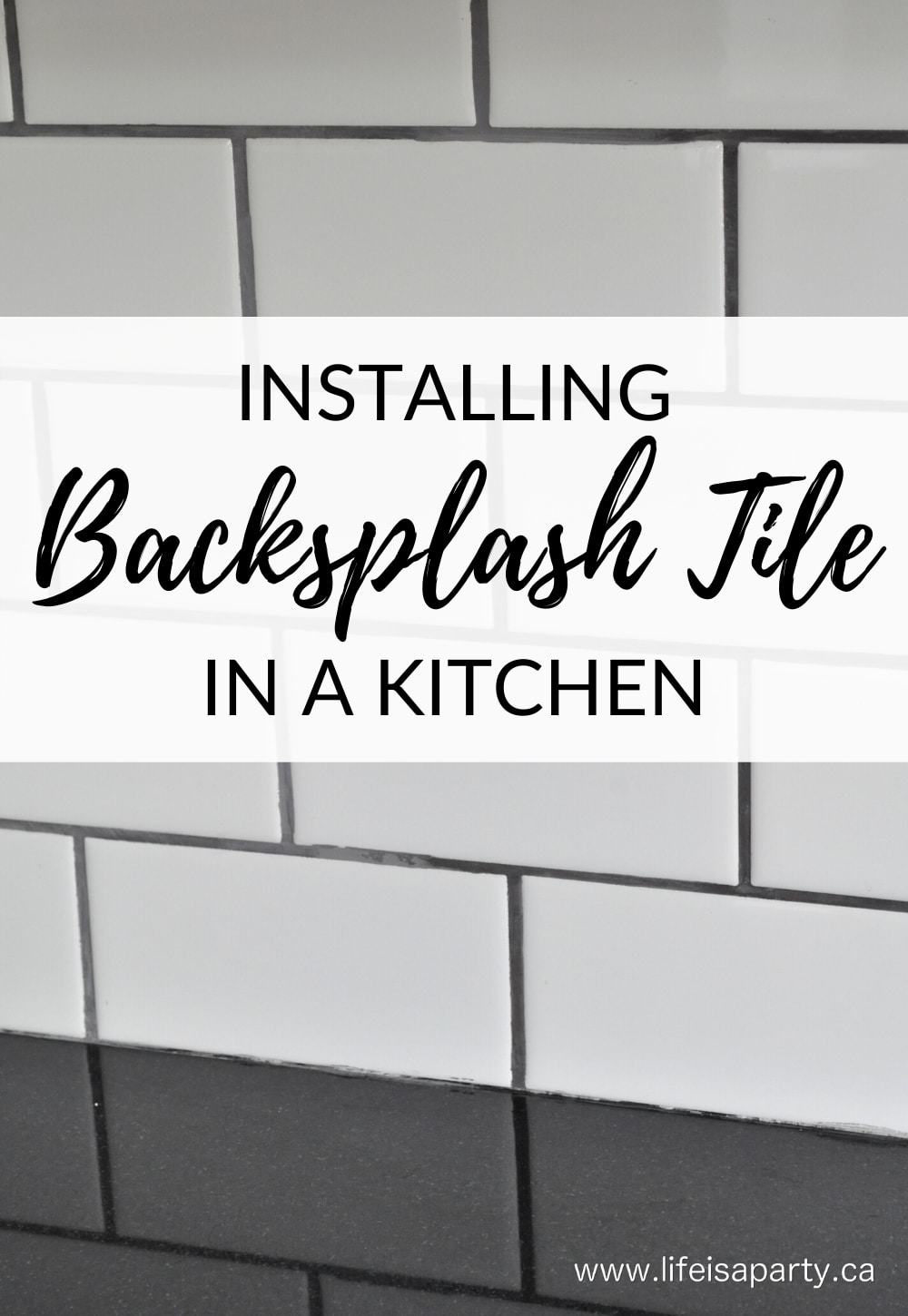 Installing Backsplash Tile In A Kitchen