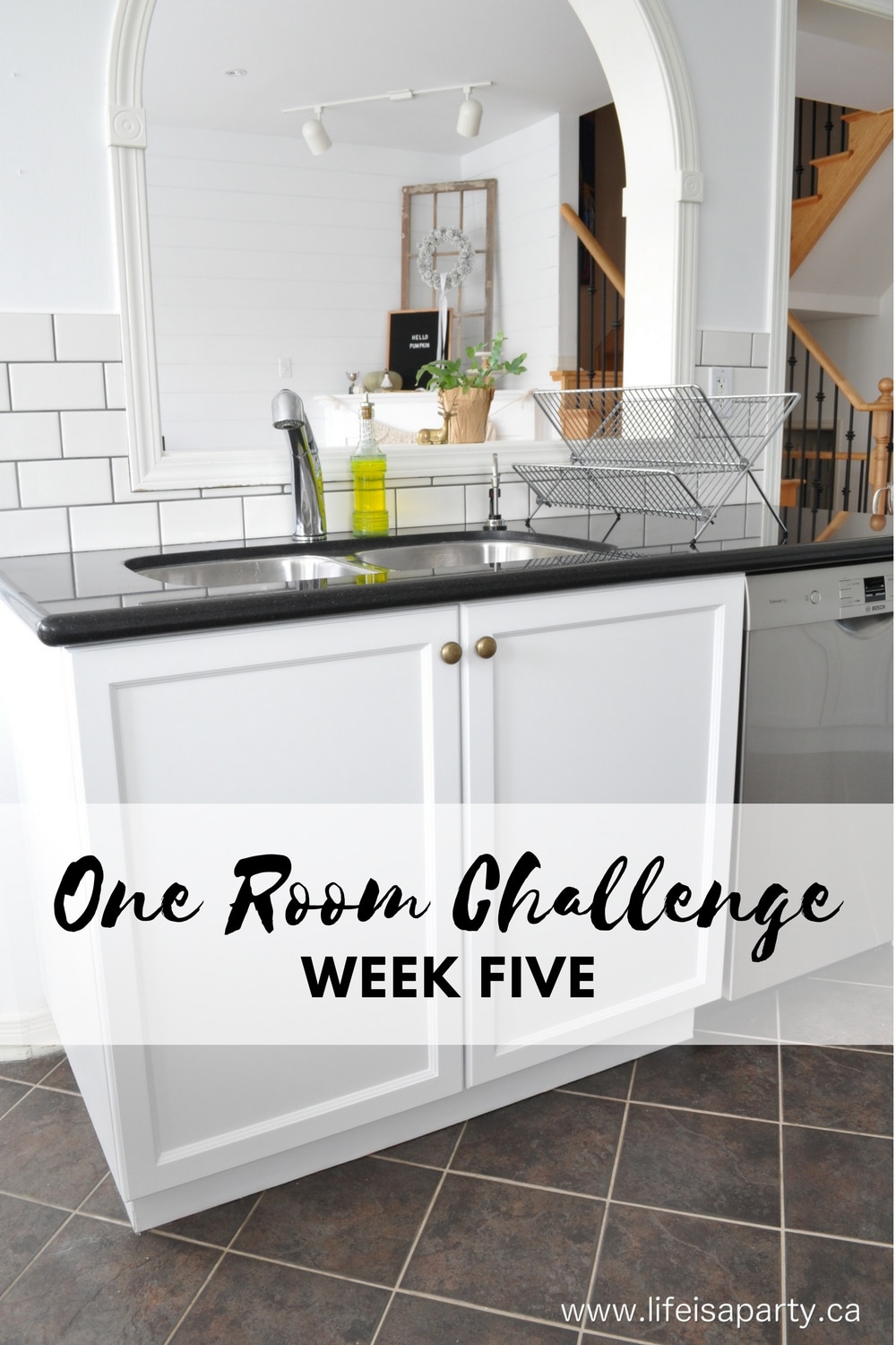 Kitchen Cabinet Makeover -One Room Challenge Week 5