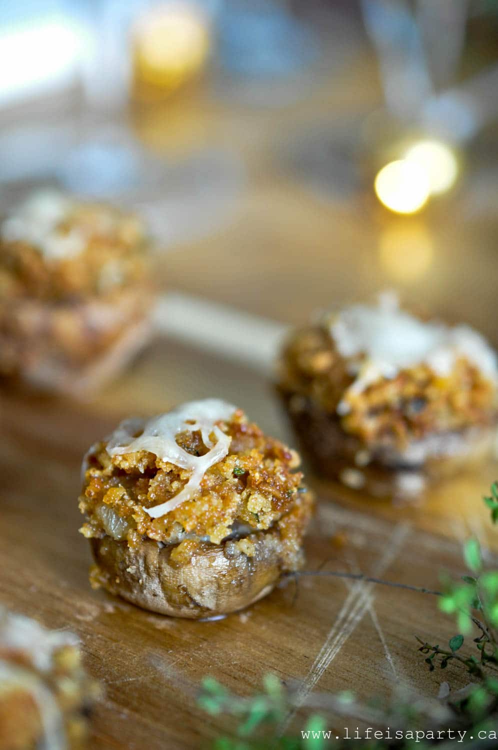 Stuffed Mushrooms -a simple, go-to, tested and true stuffed mushroom recipe perfect as an appetizer.