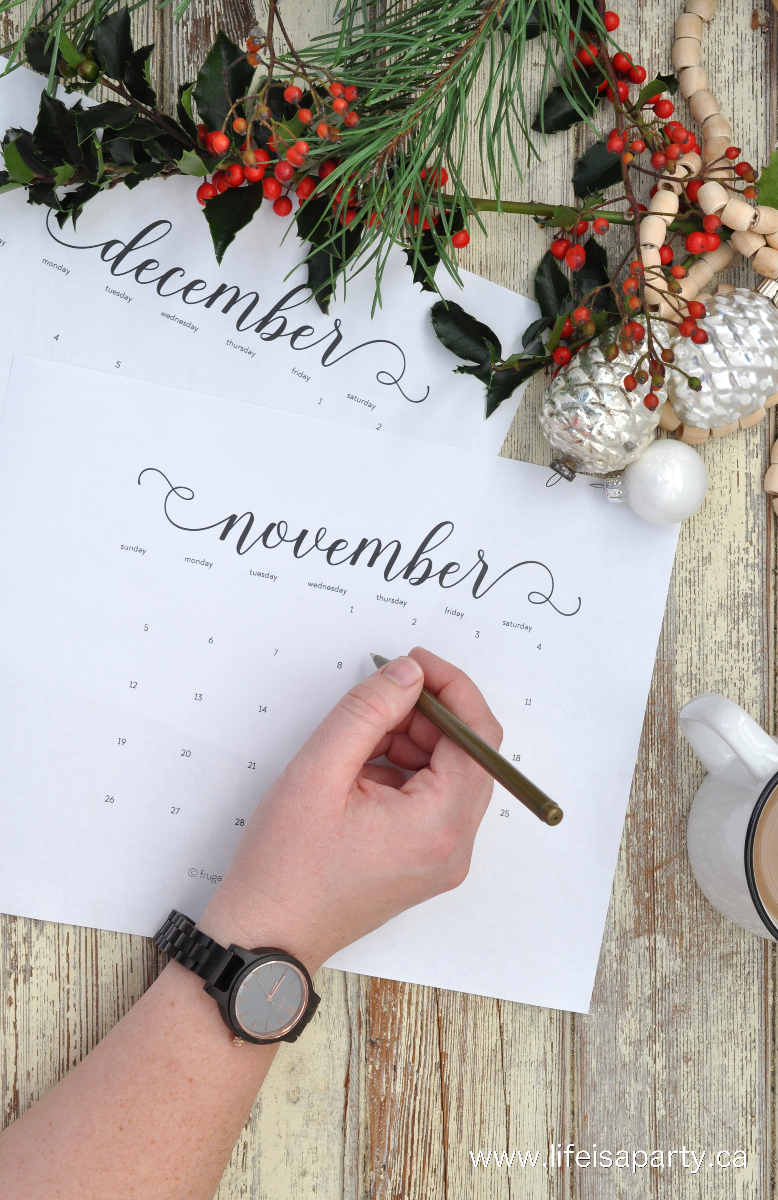 November is for getting ready for Christmas and December is for celebrating Christmas -your guide to getting ready early this year!