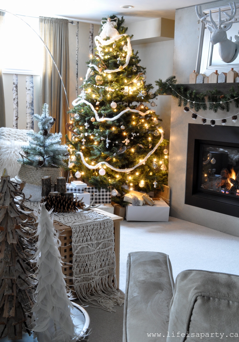 white Christmas decor