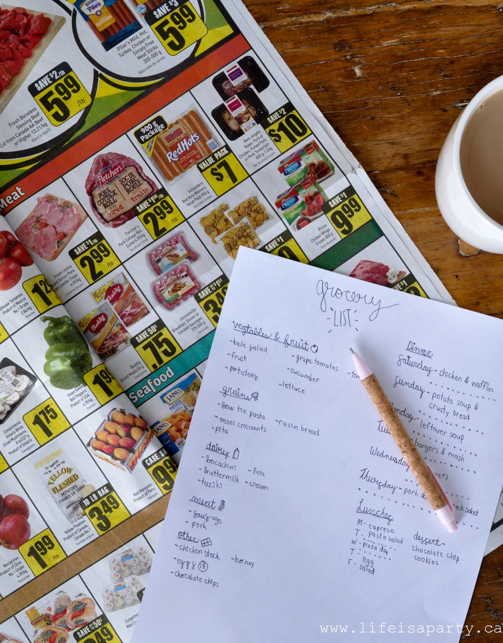 How To Meal Plan -my tried and true method to plan a weekly menu, save money, and reiginite your passion for cooking again!