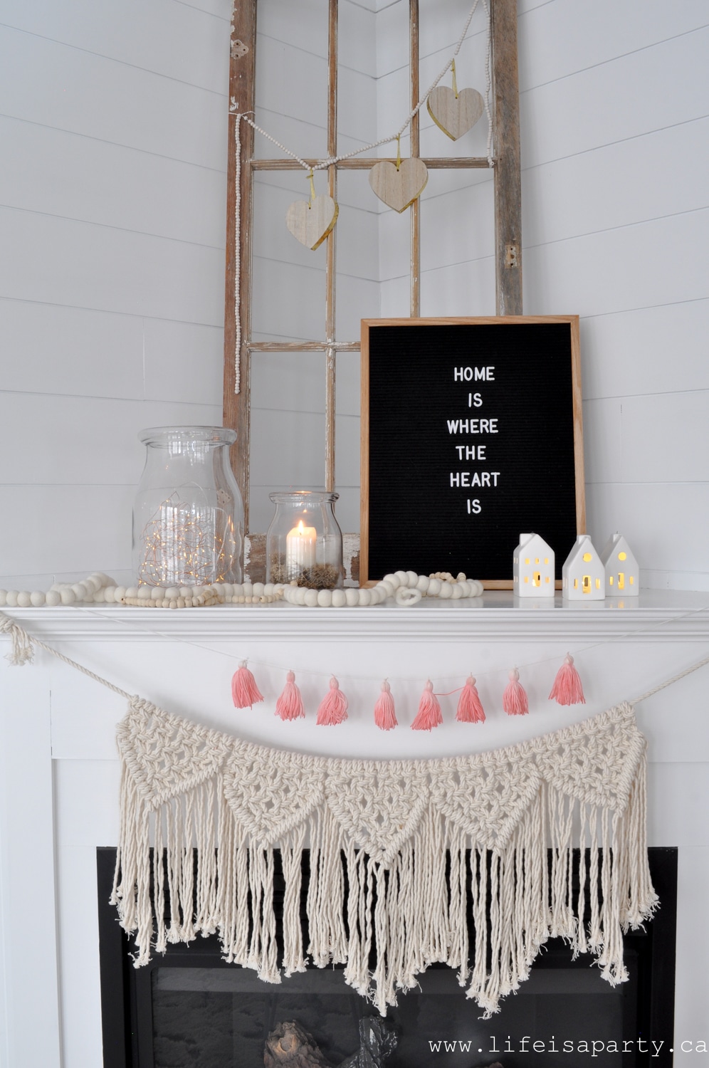 home is where the heart is letter board