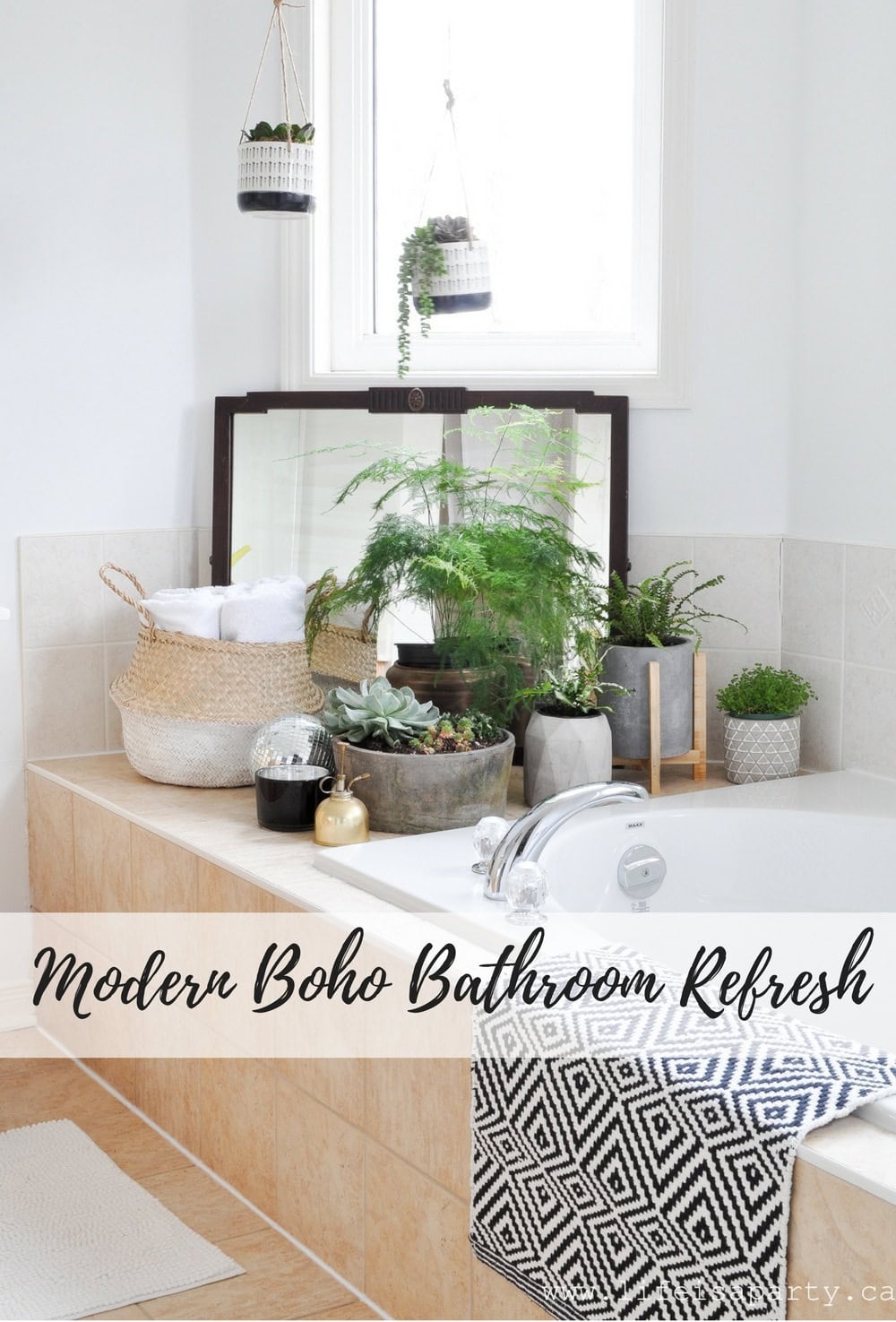 Modern Boho Bathroom Refresh