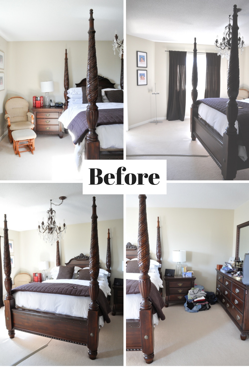bedroom makeover before pictures
