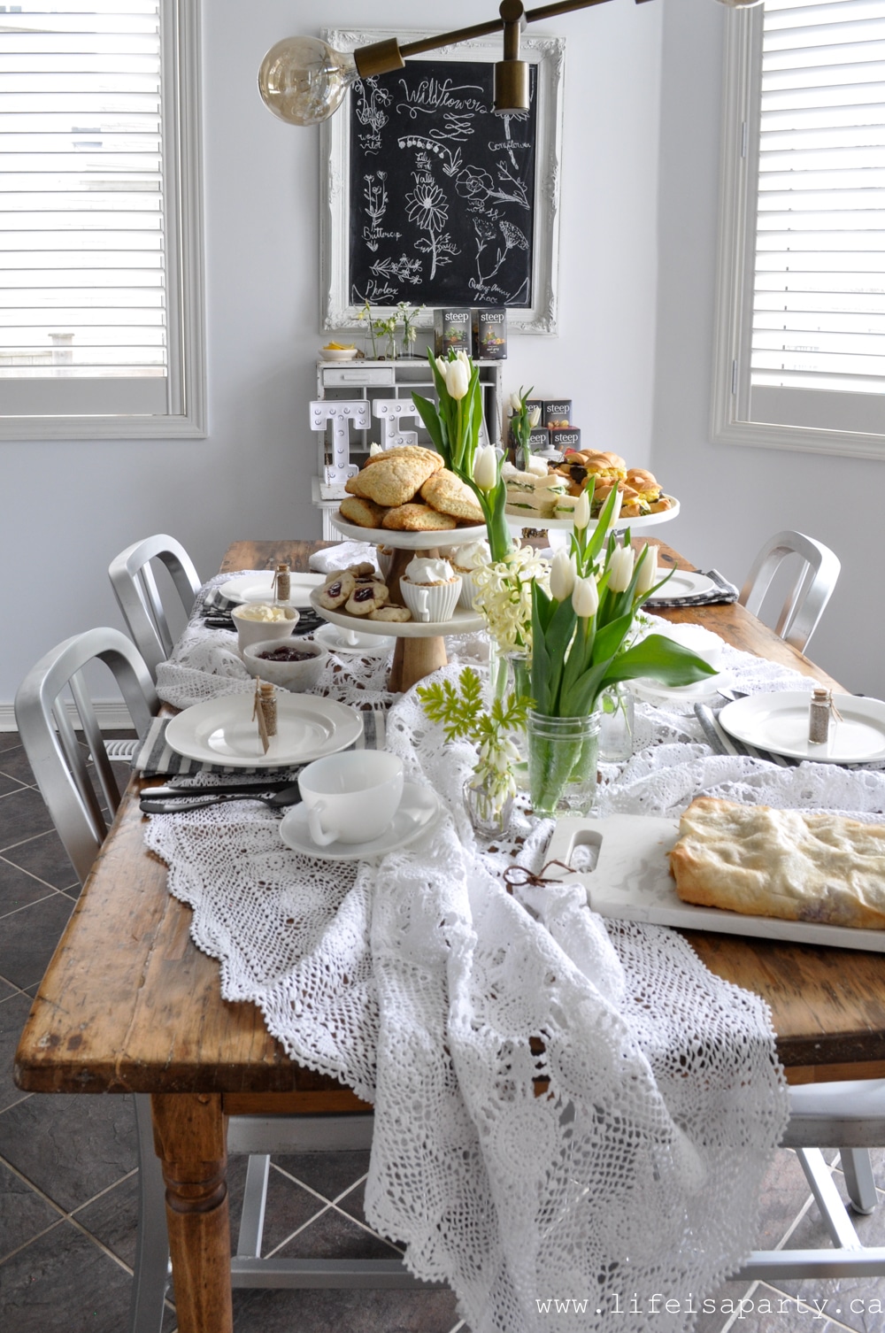 Tea Party and Plant Exchange: celebrate the beginning of gardening season with a plant exchange and tea party. Everyone brings a plant for everyone else from their garden, followed by a tea party together to celebrate the love of gardening.