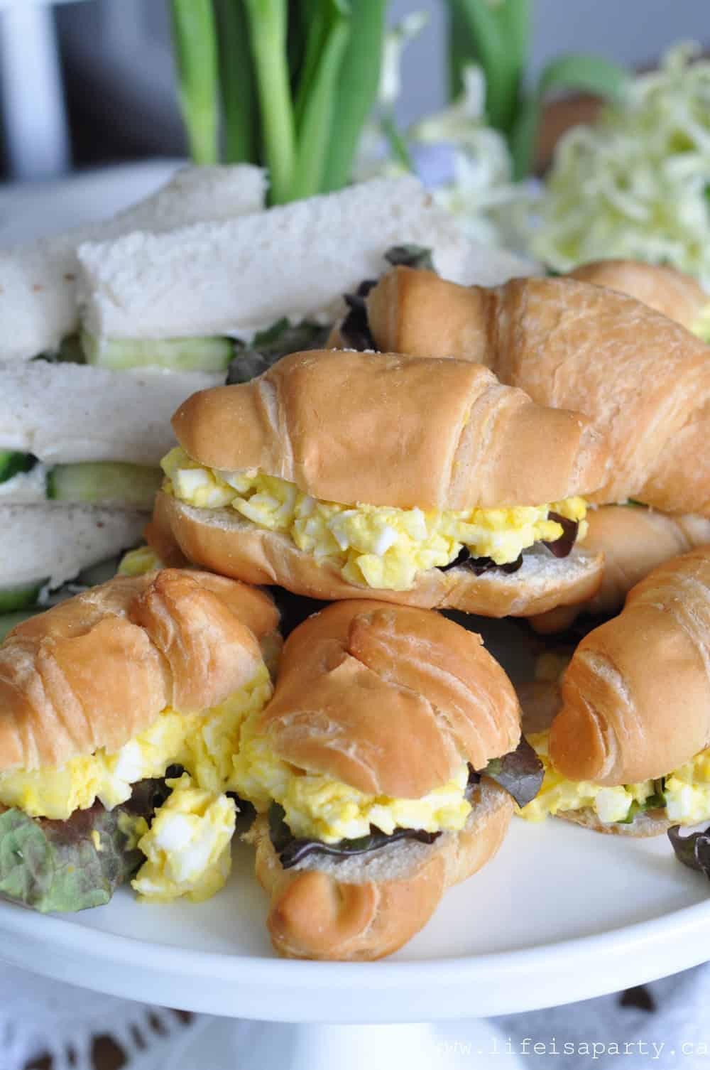 egg salad tea sandwiches