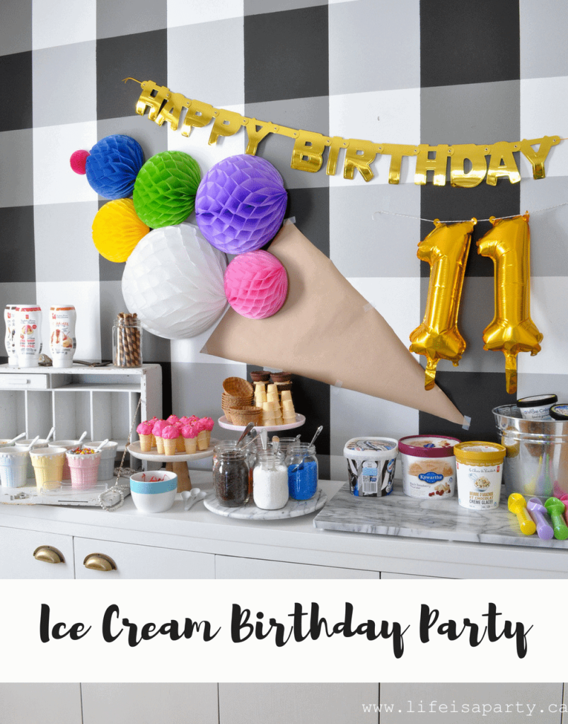 The Ice Cream Themed Birthday Party - Life is a Party