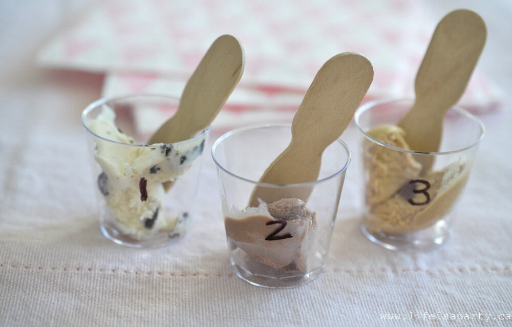 Ice Cream Party Activities: invent your own flavour of ice cream, make ice cream cone crafts, have an ice cream taste test, play ice cream shop, and more!