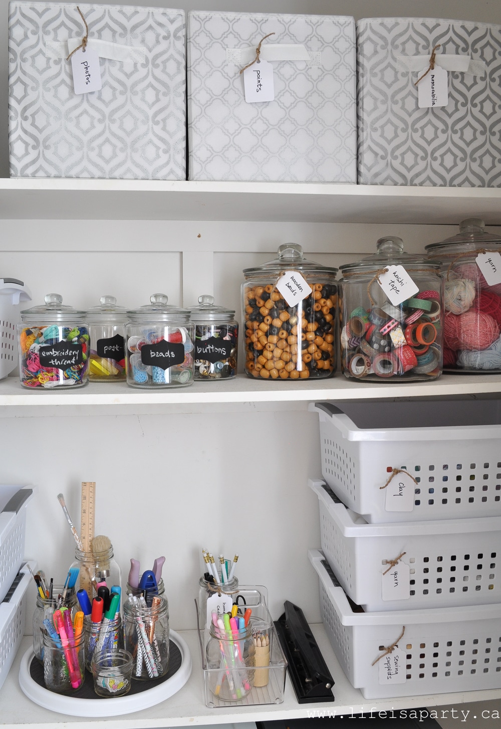 Craft Cupboard and Homework Station ideas