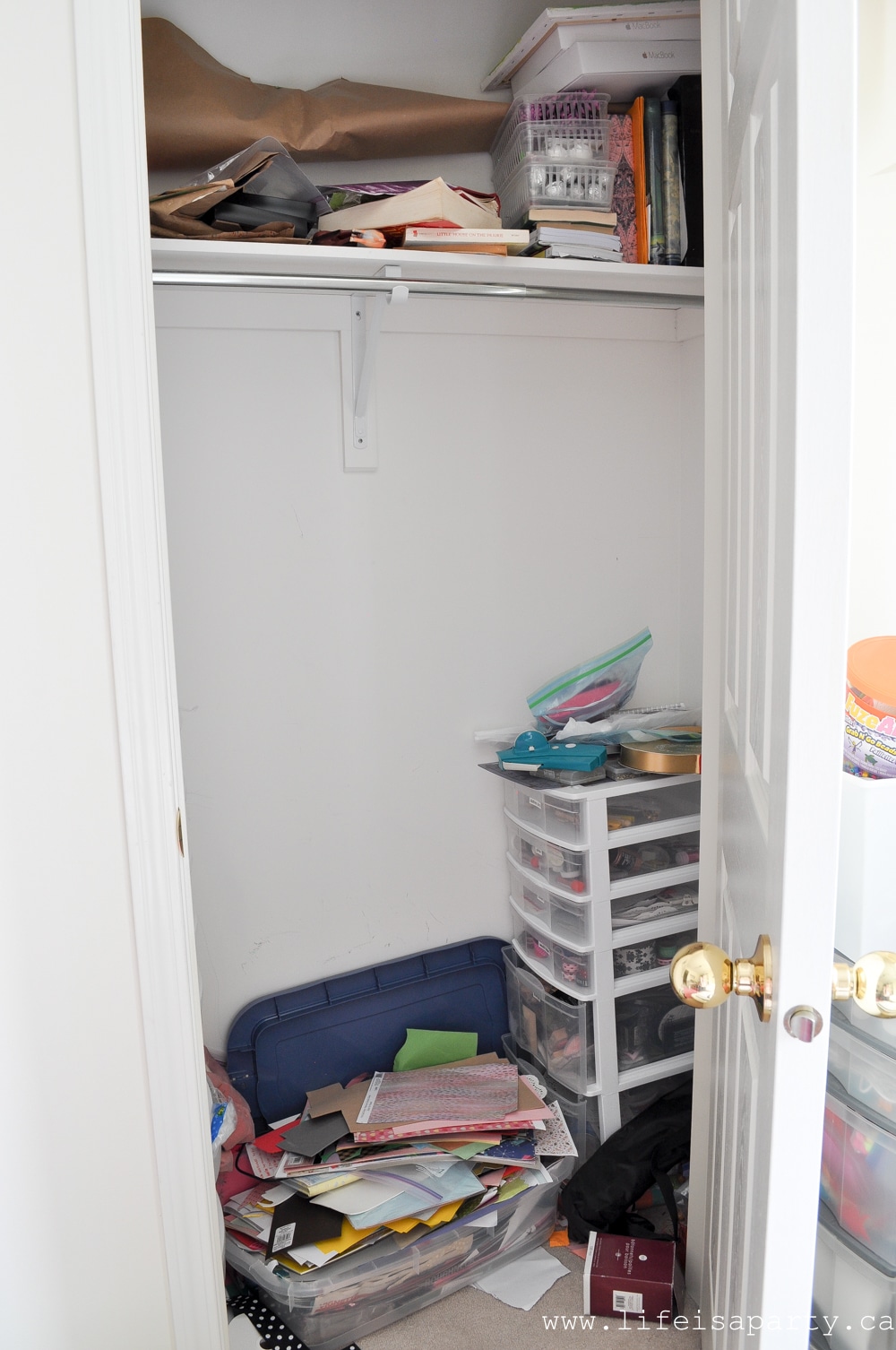 how to organize a craft cupboard and homework station