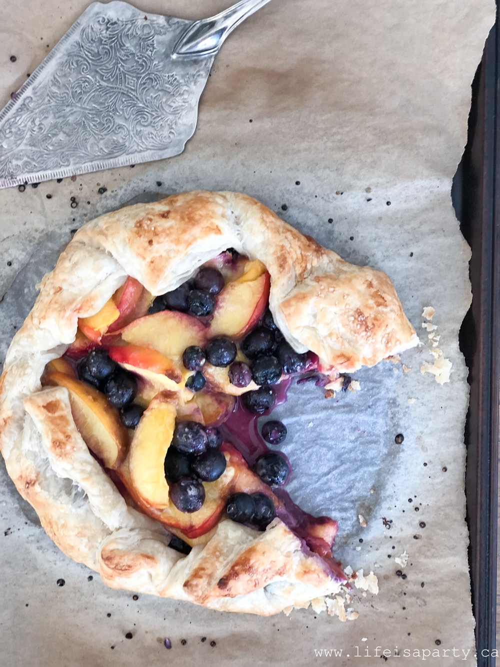 how to make a Nectarine and Blueberry pie